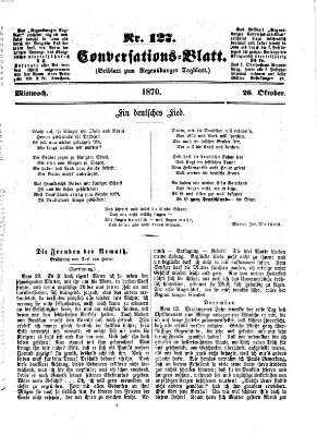 Regensburger Conversations-Blatt (Regensburger Tagblatt) Mittwoch 26. Oktober 1870