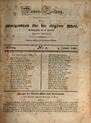 Damen-Zeitung Montag 4. Januar 1830