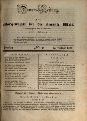 Damen-Zeitung Dienstag 12. Januar 1830