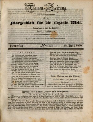 Damen-Zeitung Donnerstag 29. April 1830