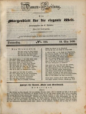 Damen-Zeitung Donnerstag 13. Mai 1830