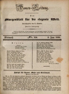 Damen-Zeitung Mittwoch 2. Juni 1830