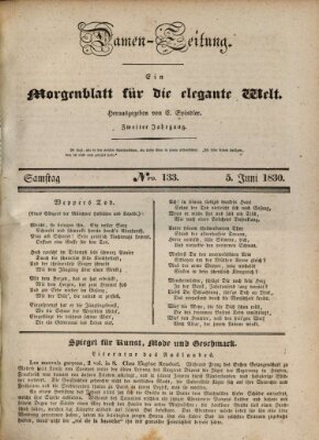 Damen-Zeitung Samstag 5. Juni 1830