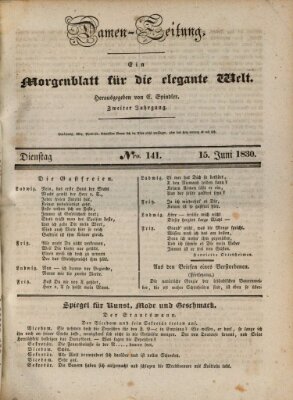 Damen-Zeitung Dienstag 15. Juni 1830