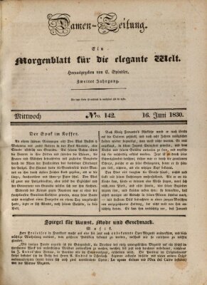 Damen-Zeitung Mittwoch 16. Juni 1830