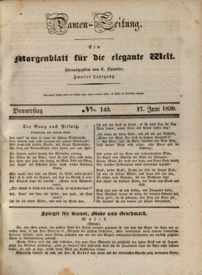 Damen-Zeitung Donnerstag 17. Juni 1830