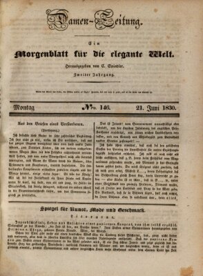 Damen-Zeitung Montag 21. Juni 1830