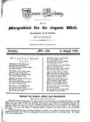 Damen-Zeitung Dienstag 3. August 1830