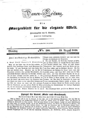 Damen-Zeitung Montag 23. August 1830