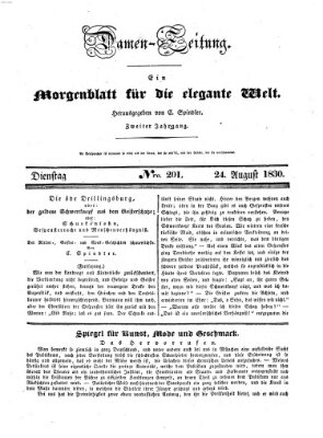 Damen-Zeitung Dienstag 24. August 1830