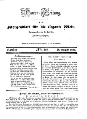 Damen-Zeitung Samstag 28. August 1830