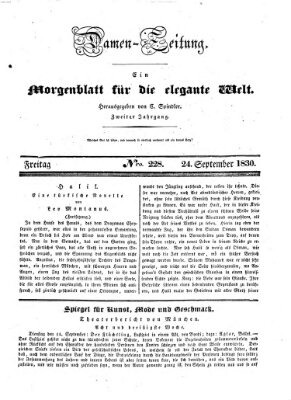 Damen-Zeitung Freitag 24. September 1830