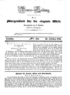 Damen-Zeitung Dienstag 26. Oktober 1830