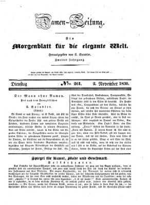 Damen-Zeitung Dienstag 2. November 1830