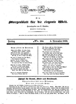 Damen-Zeitung Freitag 5. November 1830