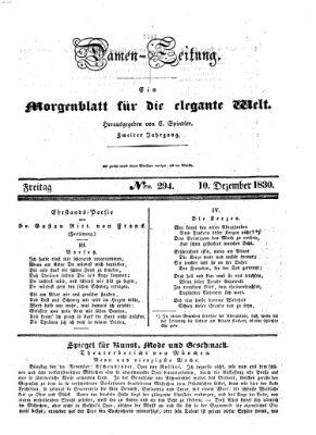 Damen-Zeitung Freitag 10. Dezember 1830