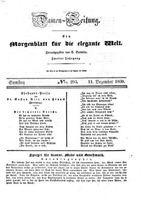 Damen-Zeitung Samstag 11. Dezember 1830