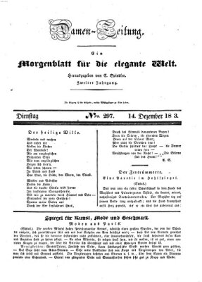 Damen-Zeitung Dienstag 14. Dezember 1830