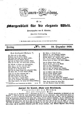 Damen-Zeitung Freitag 24. Dezember 1830