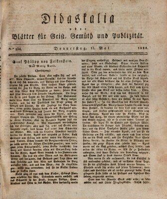 Didaskalia oder Blätter für Geist, Gemüth und Publizität (Didaskalia) Donnerstag 13. Mai 1824
