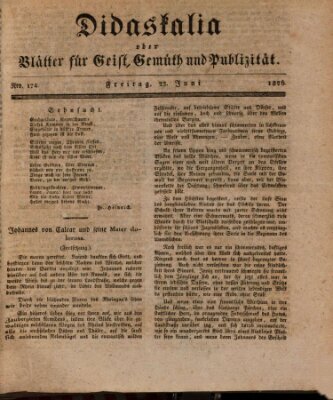 Didaskalia oder Blätter für Geist, Gemüth und Publizität (Didaskalia) Freitag 23. Juni 1826