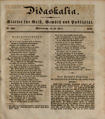 Didaskalia Mittwoch 12. Mai 1841