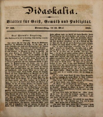 Didaskalia Donnerstag 13. Mai 1841