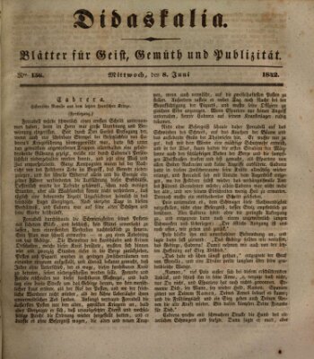 Didaskalia Mittwoch 8. Juni 1842