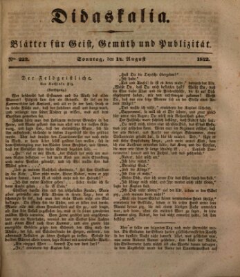 Didaskalia Sonntag 14. August 1842