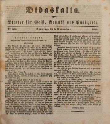 Didaskalia Sonntag 5. November 1843