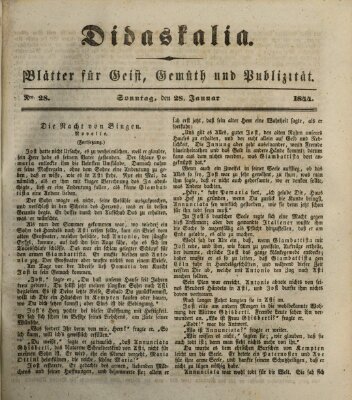 Didaskalia Sonntag 28. Januar 1844