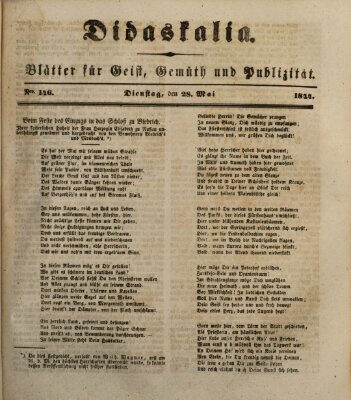 Didaskalia Dienstag 28. Mai 1844