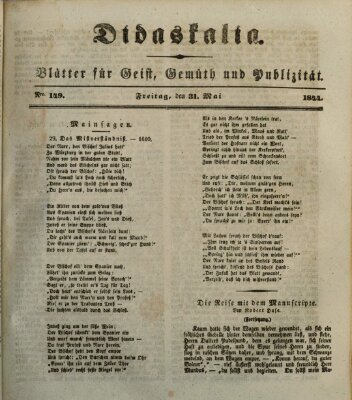 Didaskalia Freitag 31. Mai 1844