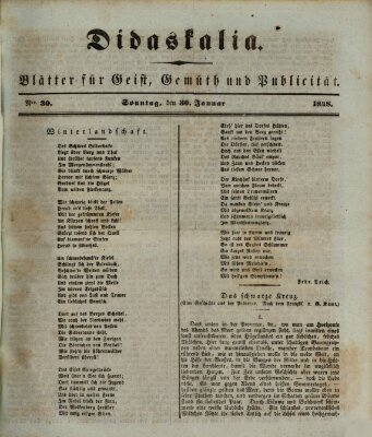 Didaskalia Sonntag 30. Januar 1848