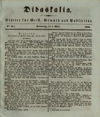 Didaskalia Sonntag 7. Mai 1848