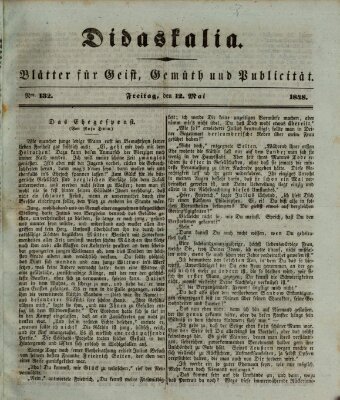 Didaskalia Freitag 12. Mai 1848