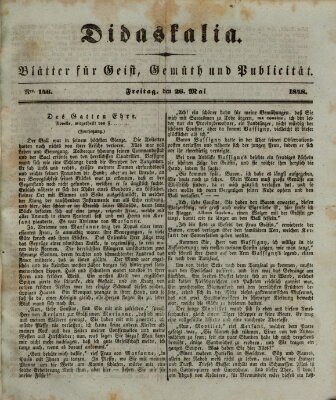 Didaskalia Freitag 26. Mai 1848