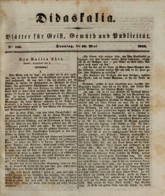 Didaskalia Sonntag 28. Mai 1848