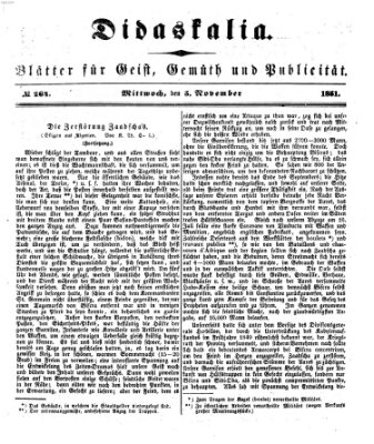 Didaskalia Mittwoch 5. November 1851