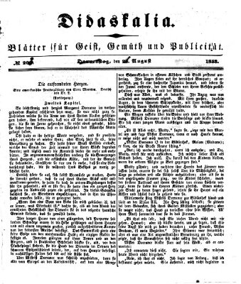 Didaskalia Freitag 26. August 1853