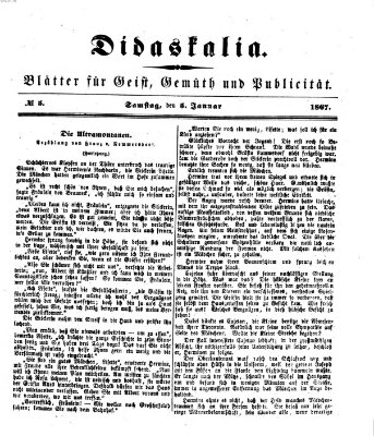 Didaskalia Samstag 5. Januar 1867