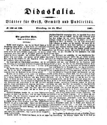 Didaskalia Dienstag 14. Mai 1867