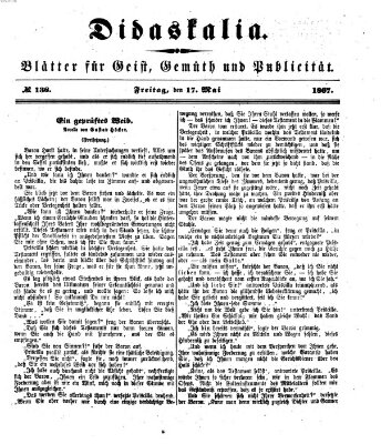 Didaskalia Freitag 17. Mai 1867