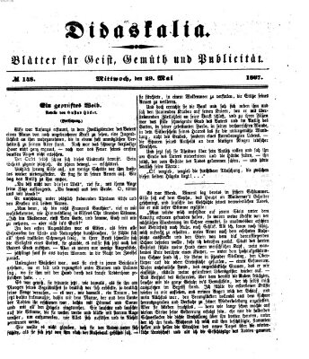 Didaskalia Mittwoch 29. Mai 1867