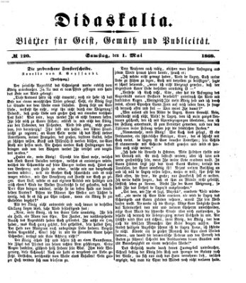 Didaskalia Samstag 1. Mai 1869