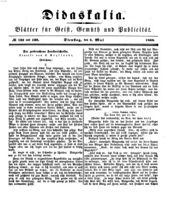 Didaskalia Dienstag 4. Mai 1869