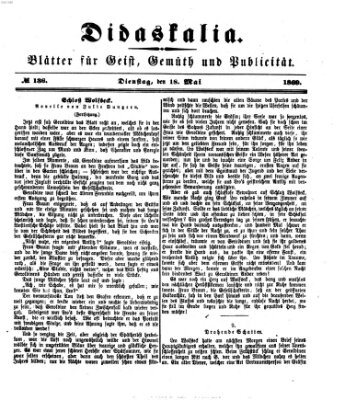 Didaskalia Dienstag 18. Mai 1869