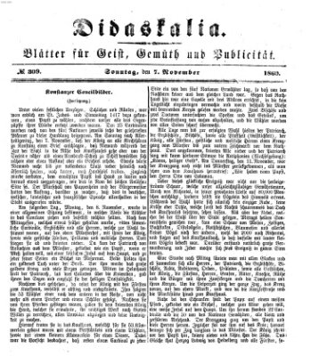 Didaskalia Sonntag 7. November 1869