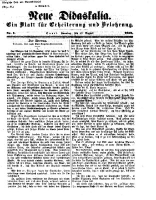 Neue Didaskalia (Pfälzer) Sonntag 17. August 1856