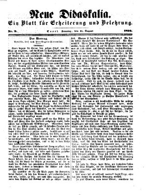 Neue Didaskalia (Pfälzer) Sonntag 31. August 1856